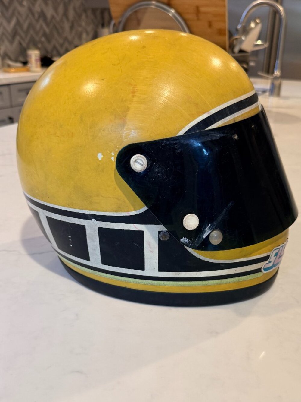 Bell 1970 Helmet - Yamaha Yellow